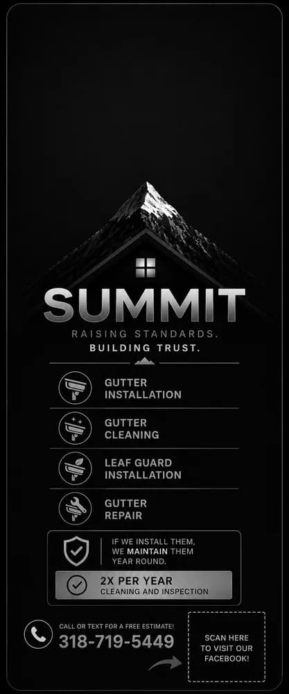 Summit gutter services door hanger